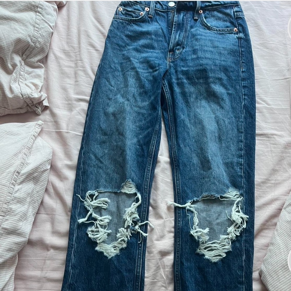 Maje Blue Straight Leg Jeans